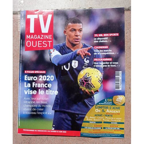 Tv Magazine Ouest 1792 : 8 Pages Spcial Euro 2021