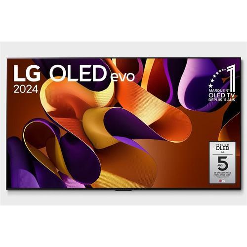 TV OLED Evo LG OLED83G4 210 cm 4K UHD Smart TV 2024 Noir et Argent