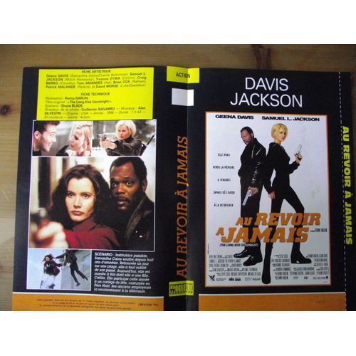 TV Video.jaquette du film.au revoir à jamais.Réalisation.renny harlin avec geena davis samuel l