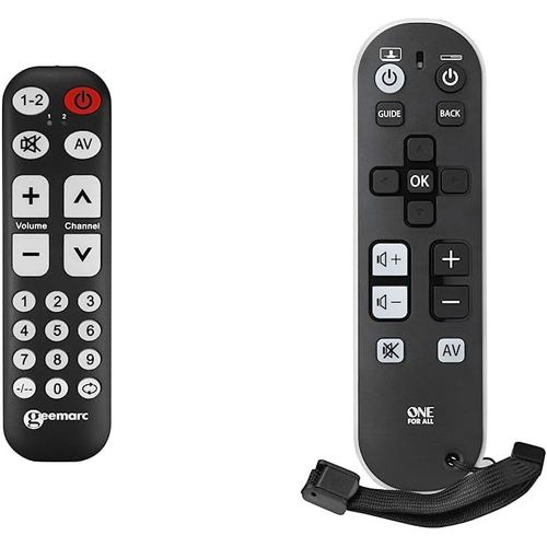 Tv10 - Tlcommande Universelle Facile D`Utilisation Avec 19 Gros Boutons Programmables & One For All Tv Zapper Tlcommande Universelle
