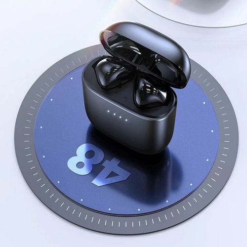 TWS Casque Bluetooth BT5.0 Casque sans fil Longue dure de vie HiFi stro Basse puissante couteur  faible latence avec micro, Noir