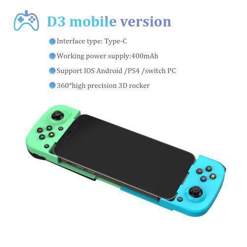 Type 3 - Manette De Jeu 060 Pubg, Pour Tlphone Portable, Ios, Android, Sans Fil, Bluetooth, Joysticks Tlescopiques Compatibles