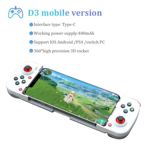 Type 3 - Manette De Jeu 060 Pubg, Pour Tlphone Portable, Ios, Android, Sans Fil, Bluetooth, Joysticks Tlescopiques Compatibles