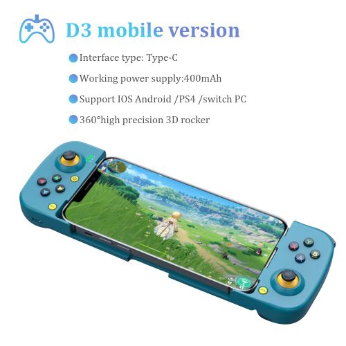 Type 3 - Manette De Jeu 060 Pubg, Pour Tlphone Portable, Ios, Android, Sans Fil, Bluetooth, Joysticks Tlescopiques Compatibles