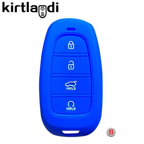 Type B bleu - Couvercle De Cl De Voiture Pour Hyundai Solaris 2021 Tucson 2022 Nexo Santa Fe Atos Prime, tui De Tlcommande  3/4/5 Boutons