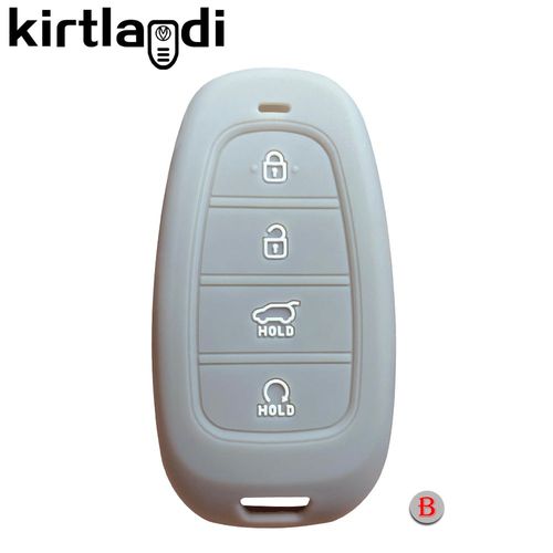Type B gris - Couvercle De Cl De Voiture Pour Hyundai Solaris 2021 Tucson 2022 Nexo Santa Fe Atos Prime, tui De Tlcommande  3/4/5 Boutons