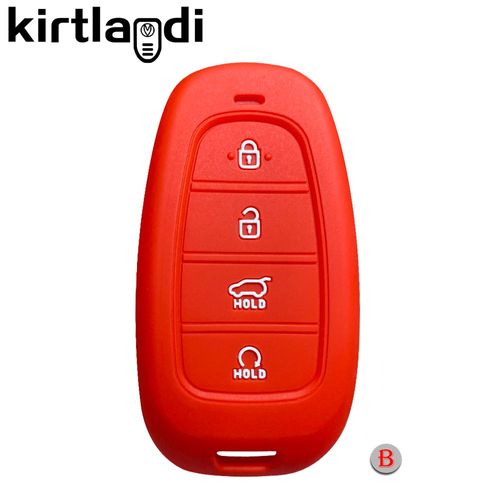 Type B rouge - Couvercle De Cl De Voiture Pour Hyundai Solaris 2021 Tucson 2022 Nexo Santa Fe Atos Prime, tui De Tlcommande  3/4/5 Boutons