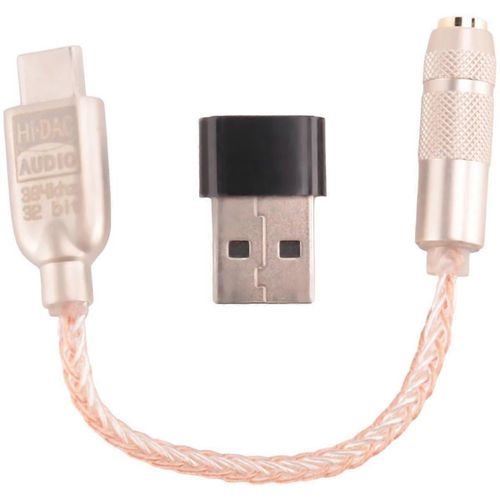 Type-C  3.5 Jack ALC5686 Puce HiFi Dcodage Audio Numrique DAC Carte Son couteur Cble Audio (USB