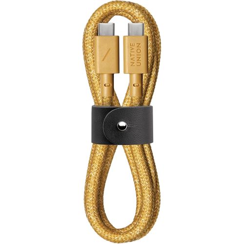 Type-C Belt Cble - USB-C vers USB-C 1.2m Ultra Robuste Cble de Charge Compatible avec iPad Pro 2018-22,iPad Air 5,Microsoft Surface Go 3,Google Pixel 7,Samsung Galaxy S23 (Kraft)