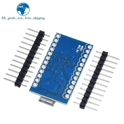 TZT Pro Micro ATmega32U4 5V 16MHz remplacer ATmega328 pour Arduino Pro Mini avec en-tte  2 ranges pour Mini Interface Usb Leonardo