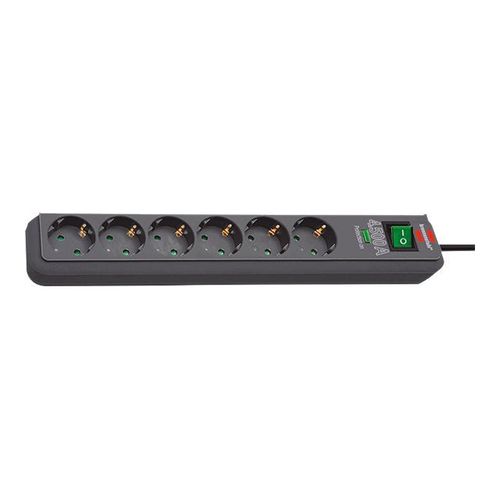 Brennenstuhl Eco-Line Appareils De Protection 13.500 A 6 Prises Anthracite 5 M H05vv-F 3g1,5