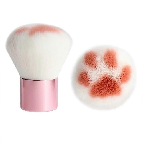 Ubiuo 1 Paquet Mignon Patte De Chat Pinceau De Maquillage Multifonctionnel En Fibre Douce  Poigne Courte Pinceau  Poudre Libre Pinceau  Fard  Joues, Adapt Aux Voyages En Plein Air