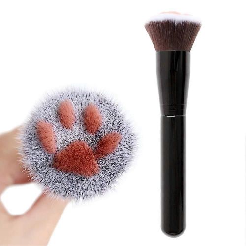 Ubiuo 1 Paquet Unique Et Mignon De Pinceau De Maquillage Patte De Chat, Pinceau  Poudre Libre Multifonctionnel En Fibres Douces Et Pinceau  Fard  Joues, Utilis Pour La Poudre Pour Le Visage, Le Fa