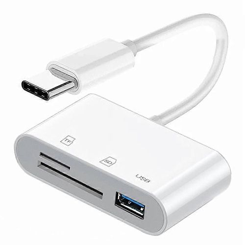 UC-155-SD003 USB 2.0 USB-C vers TF + Mini-SD Lecteur de carte USB femelle Adaptateur pour ordinateur portable Tablet Phone