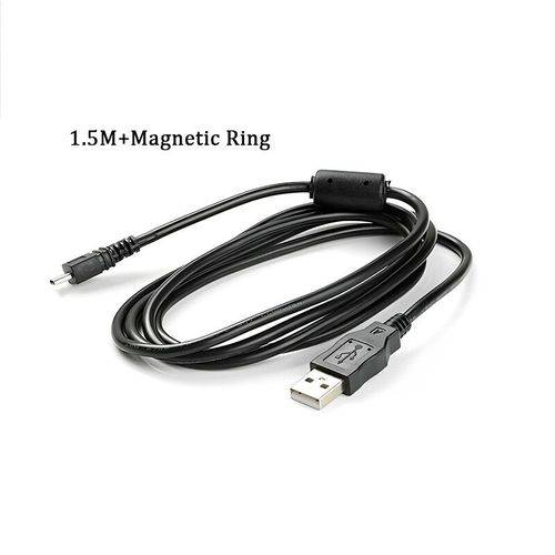 UC-E6 Numrique Camra USB Cble de Donnes Mini 8 Broches pour Nikon CoolPix Fuji Panasonic Olympus Sony 1M 1.5M - Type 1.5M