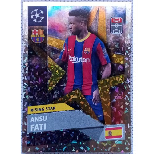 Uefa Champions League 2020 / 2021 - Rising Star Rs 3 Ansu Fati, Fc Barcelone - Topps Sticker (Foot, Autocollant, Image)