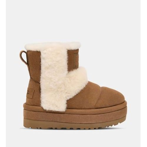 Ugg - Bottines  Plateforme Classic Cloudpeak En Cuir Et Peau LainE - Multicolore - 39