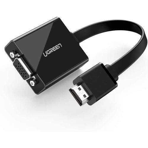 UGREEN Adaptateur HDMI vers VGA 1080P avec Sortie Audio 3.5mm Convertisseur HDMI Mle   VGA Femelle Compatible avec PC Ordinateur