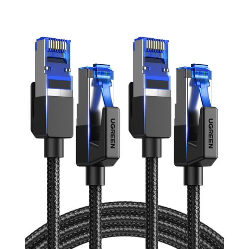 DeleyCON 1,5m Câble LAN Ethernet Gigabit CAT8 En Cuivre (40