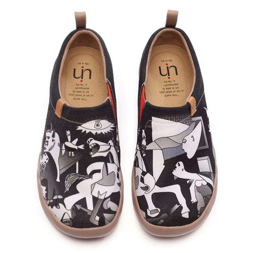 Uin-Mocassins Lgers Peints Pour Femme,Chaussures Dcontractes Confortables,Baskets De Marche En Toile,Mode - 105