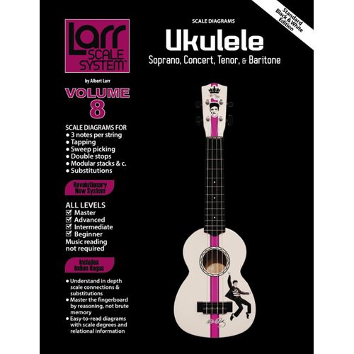 Ukulele Scales For Soprano, Concert, Tenor, And Baritone: Larr Scale System - Ukulele Scales, Volume 8   de Larr, Albert  Format Broch 