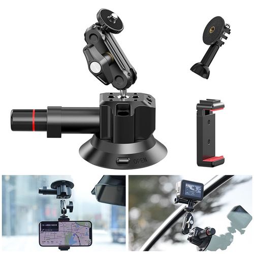 Ulanzi 3 pouces/4.5 pouces camra d'action pompe  main ventouse sous vide 1/4 