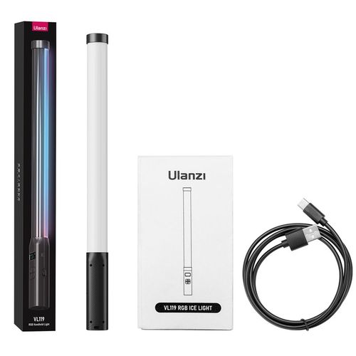 Ulanzi-Lampe de remplissage d'clairage de photographie,anciers de lumire,tube de baguette lumineuse,lumire vido LED,CRI 95 +,2500K-9000K,2000mAh,VL119 RGB,dterminer - Type VL119RGB