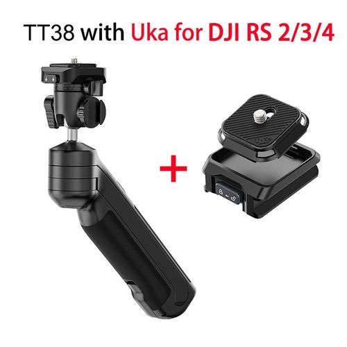 Ulanzi-Trpied  dgagement rapide en un clic TT38,trpied Uka,poigne suprieure pour appareil photo,support de filet avec crochet GNE,inclinaison  180  - Type with Uka for DJI RS