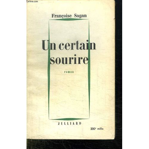 Un Certain Sourire.    Format Broch 