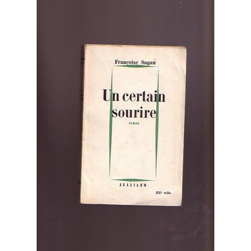 Un Certain Sourire   de Sagan, Franoise  Format Broch 
