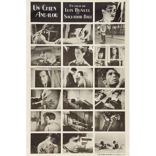 Un Chien Andalou De Luis Buuel Avec Pierre Batcheff, Simone Mareuil, Salvador Dal... - Affiche Originale De 1968 Format 80 X 120 Cm