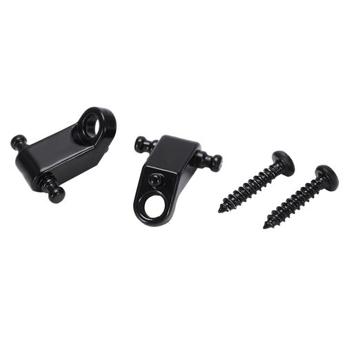 Un Ensemble 2 Pcs Guitare lectrique Rouleau Corde Arbre String Retainer - Noir