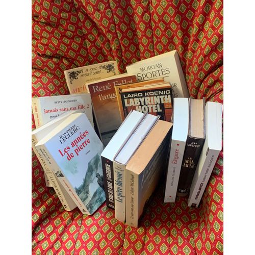 Un Gros Lot De 14 Livres Romans. Une Fille De La Fort. L?Angevine. Le Crve Cvenne. Le Mal Jaune. lgance. Le Pre Bless. Le Saut De L?Ange. Les Annes De Pierre. Les Yeux Ouverts. Jamais Sans Ma 