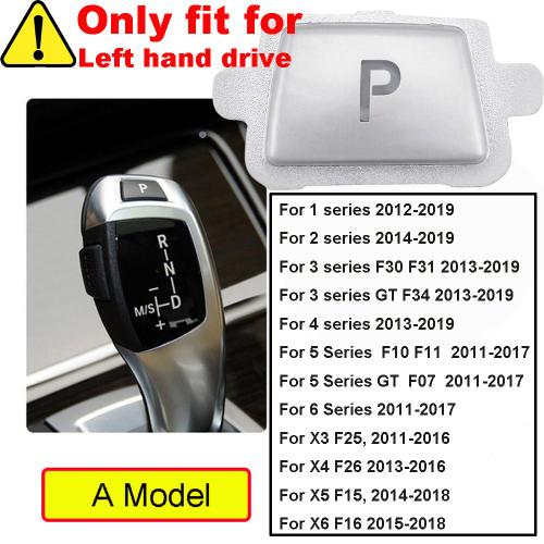 Un Modle-Argent - Levier De Vitesse Et Bouton De Stationnement Automatique, Lettre P, Pour Bmw 1 2 3 4 5 7 Srie F10 F11 F01 F02 X1 X3 X4 F30 F32 F48 F25