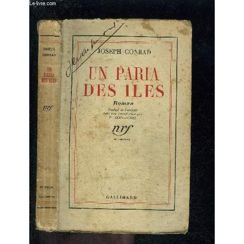 Un Paria Des Iles   de joseph conrad  Format Broch 