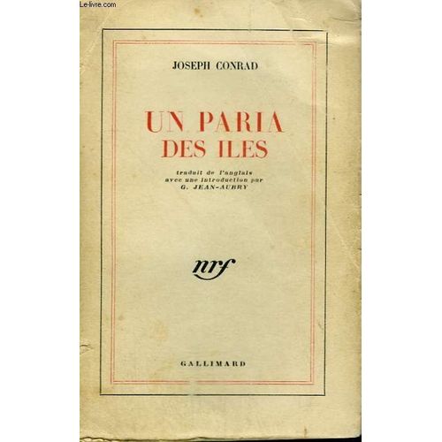 Un Paria Des les   de joseph conrad  Format Broch 