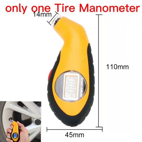Un Seul Manomtre - Systme De Surveillance De La Pression Solaire Tpms, cran Lcd Numrique, Kit De Diagnostic D'opathie, Universel Avec 4 Capteurs Externes