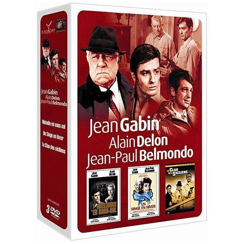 Jean Gabin, Alain Delon, Jean-Paul Belmondo : Coffret 3 Films N 1 - Pack