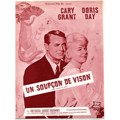 Un Soupon De Vison (That Touch Of Mink) / Manuel D'exploitation Original / Delbert Mann, 1962, Cary Grant, Doris Day, Gig Youg, Audrey Meadows