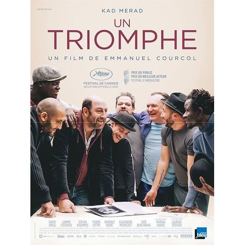 Un Triomphe - Vritable Affiche De Cinma Plie - Format 40x60 Cm - De Emmanuel Courcol Avec Kad Merad, Marina Hands, Laurent Stocker, Pierre Lottin, Wabinl Nabi - 2021