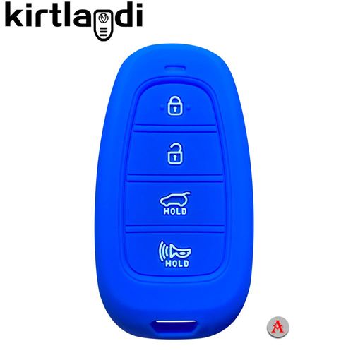 Un type bleu - Couvercle De Cl De Voiture Pour Hyundai Solaris 2021 Tucson 2022 Nexo Santa Fe Atos Prime, tui De Tlcommande  3/4/5 Boutons