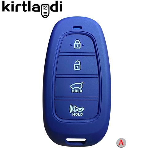 Un type bleu marine - Couvercle De Cl De Voiture Pour Hyundai Solaris 2021 Tucson 2022 Nexo Santa Fe Atos Prime, tui De Tlcommande  3/4/5 Boutons