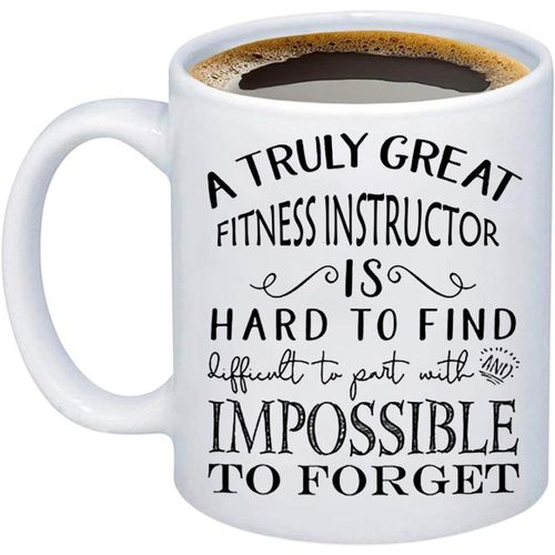 Un Vraiment Grand Instructeur De Fitness Est Difficile  Trouver, Difficile  Sparer Et Impossible  Oublier Mug Trainer Mug Gym Lover Mug