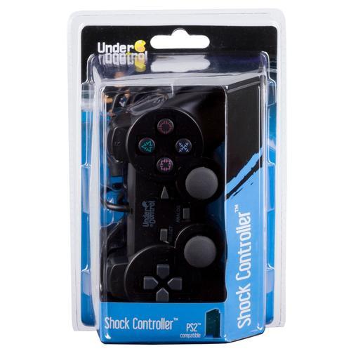 Manette Shock Controller Noir Pour Playstation 2 (Ps2)
