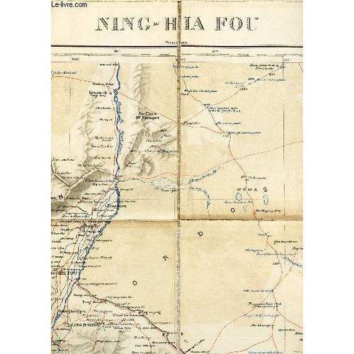 Une Carte Entoilee  Depliante En Couleurs De Ning-Hia Fou - Flle 40 N - 108E / Echelle De 1 : 1.000.000 / De Dimension 63 Cm X 53 Cm Environ   de COLLECTIF