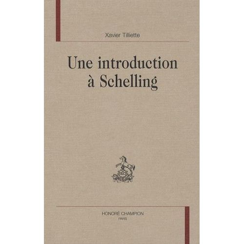 Une Introduction  Schelling    Format Reli 
