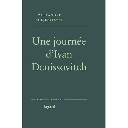 Une Journe D'ivan Denissovitch    Format Grand Format 