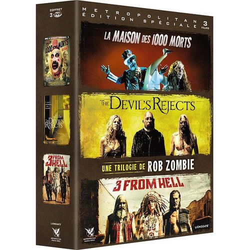 Une Trilogie De Rob Zombie : La Maison Des 1000 Morts + The Devil's Rejects + 3 From Hell - dition Spciale