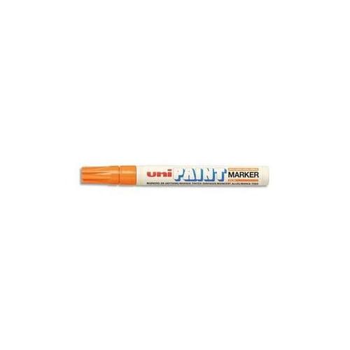 Uni-Ball Lot De 12 Marqueurs Peinture  Base DHuile Indlbile Pte Moyenne Ogive Corpsmtal,Orange