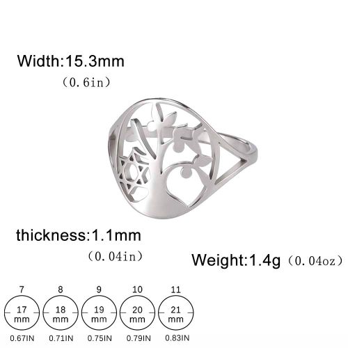 Unift Yggdrasil-Bague Arbre De Vie En Acier Inoxydable Pour Homme Et Femme, Bijoux Vintage Du Monde Ethnique, Alliance Spirituelle Inspire